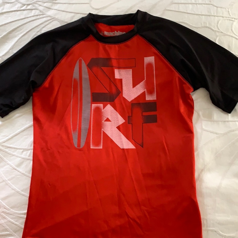 Red Surf Logo Rashguard
